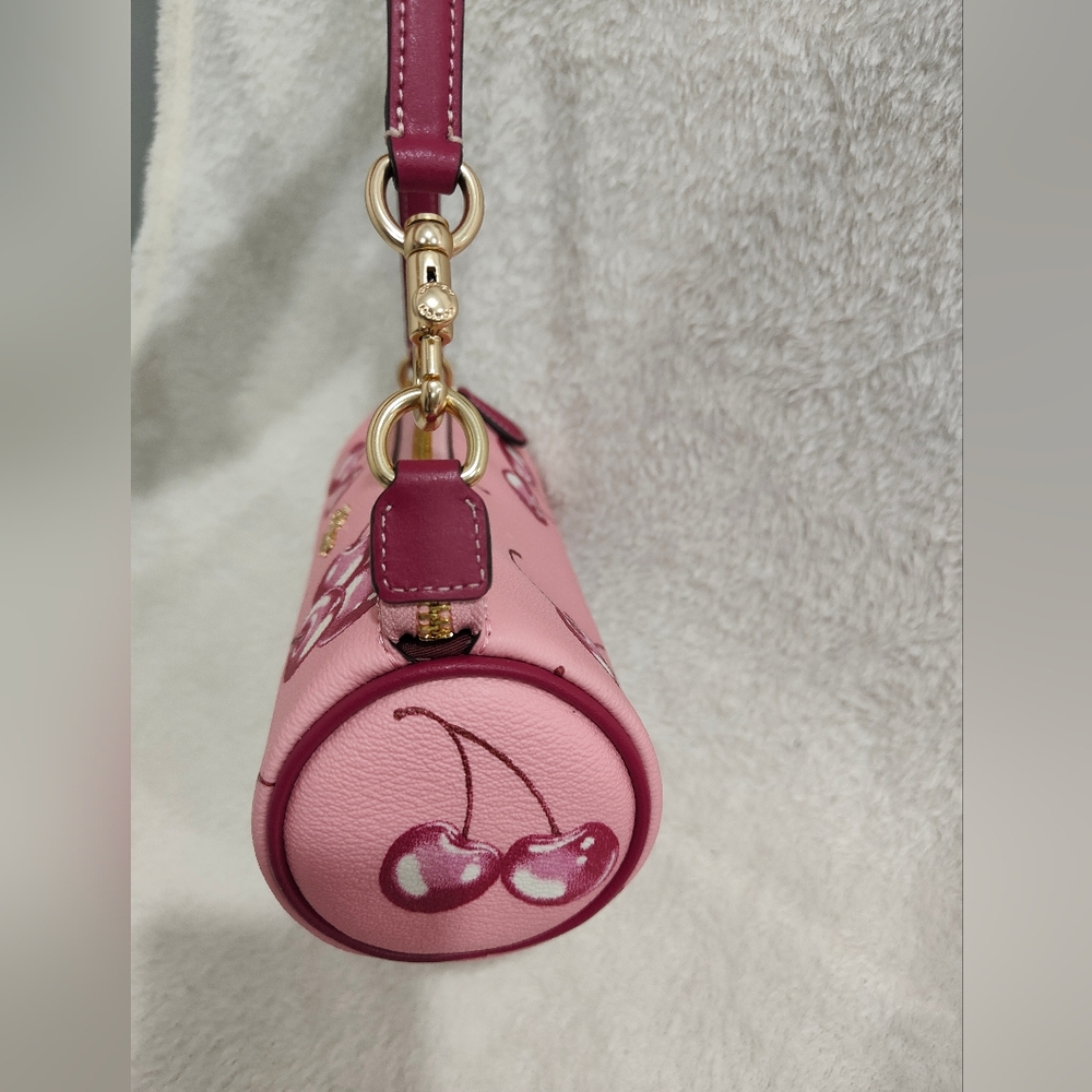 🍒Nolita Barrel Bag With Cherry Print - Picture 8 of 12